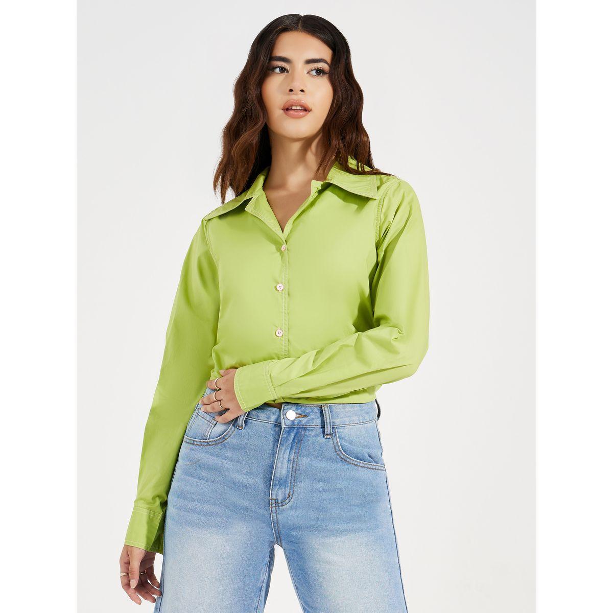Styli Solid Basic Long Sleeves Shirt-women-clothing-shirtsandblouses-shirts-image-1