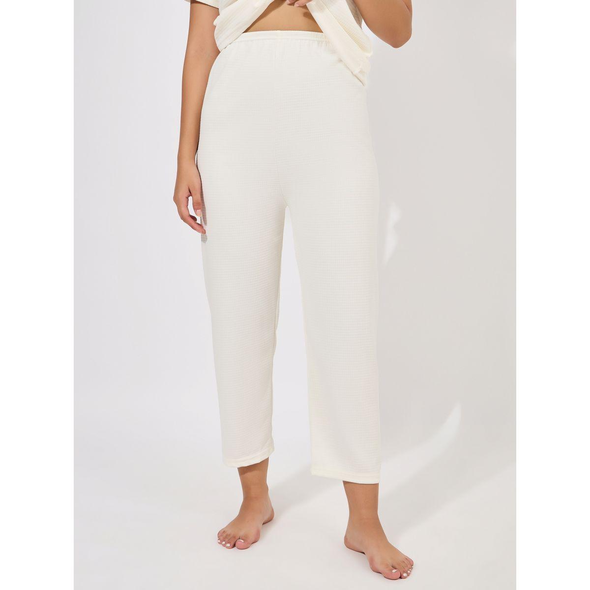 Styli Embroidery Detail Textured T-Shirt & Pyjama Set-women-clothing-nightwear-pyjamas-longsets-image-5