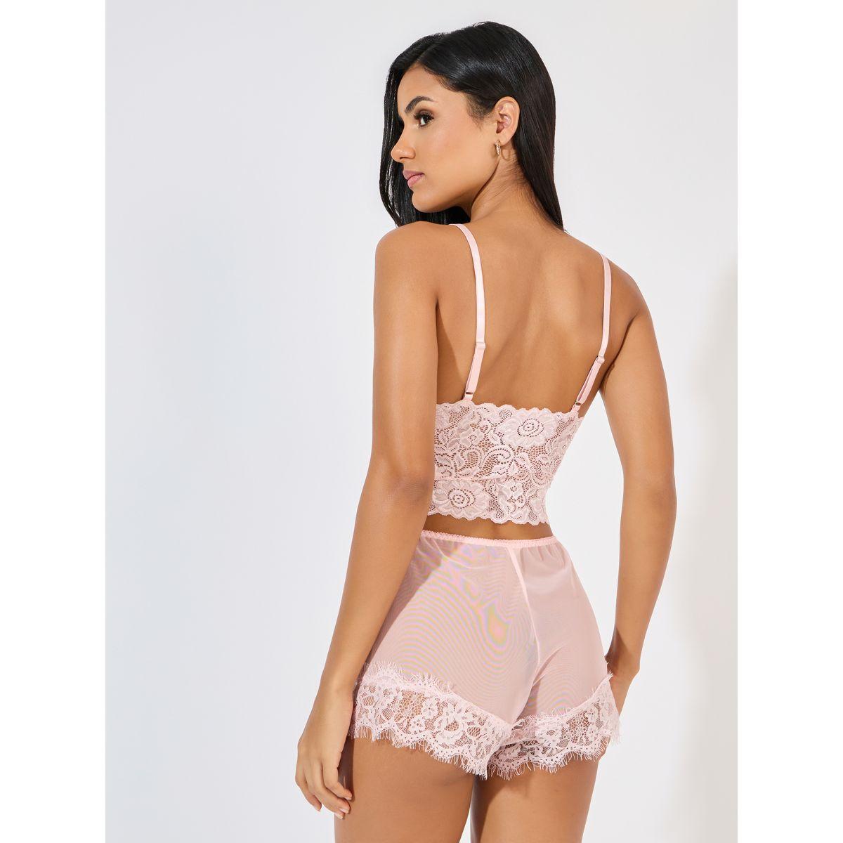 Styli Pack of 3 - Lace Bralette, Mesh Shorts & Robe-women-clothing-lingerie-lingeriesets-image-7