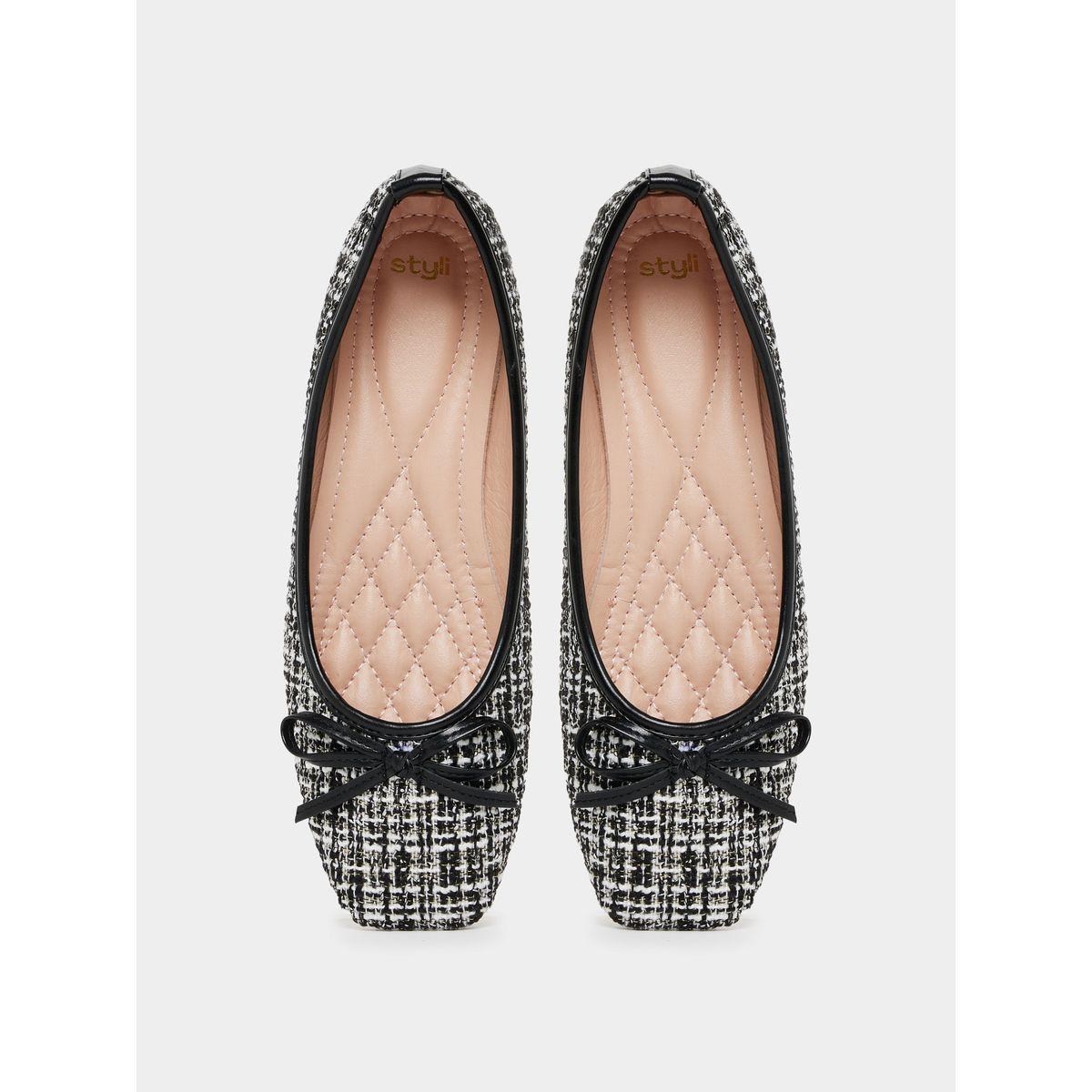 حذاء باليرينا مزين بربطة فيونكة-women-shoes-ballerinas-image-5