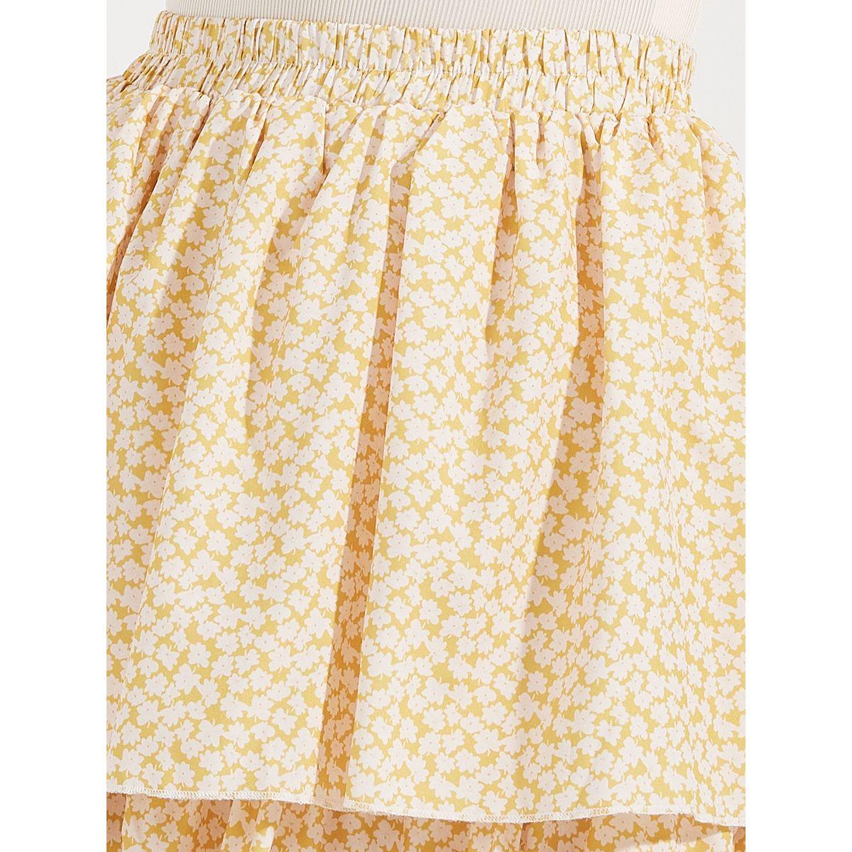 Styli Ditsy Print Layered Midi Skirt-women-clothing-bottoms-skirts-image-3