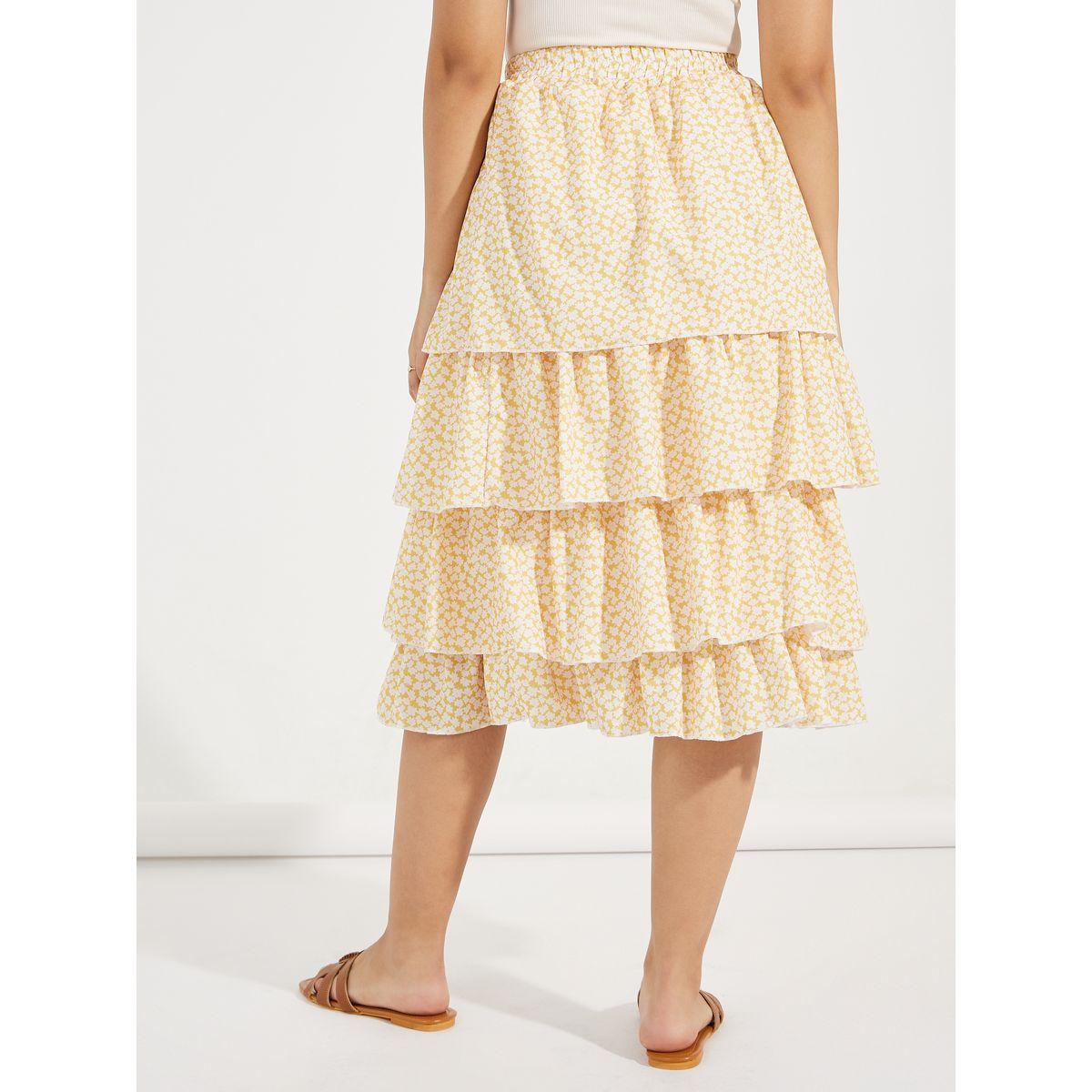 Styli Ditsy Print Layered Midi Skirt-women-clothing-bottoms-skirts-image-4