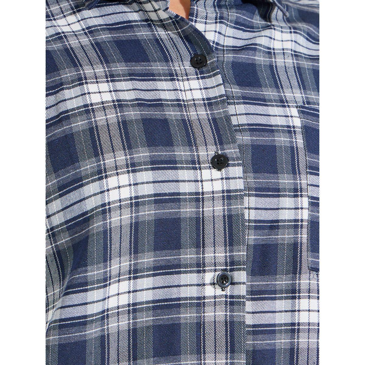 Styli Check Pattern Regular Fit Shirt-women-clothing-shirtsandblouses-shirts-image-4