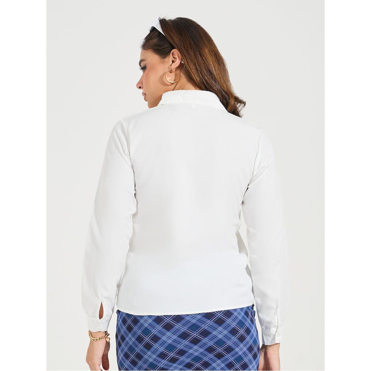 Take Two Regular Fit Solid Button Down Shirt-women-clothing-shirtsandblouses-shirts-image-5