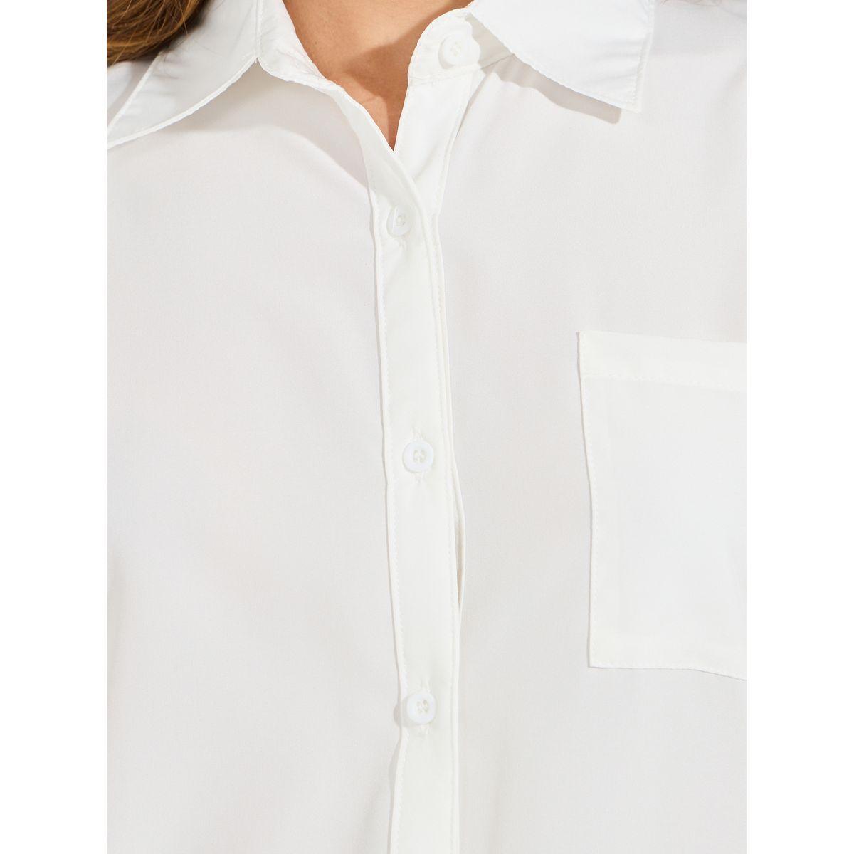 Take Two Oversized Solid Button Down Shirt with Dropped Shoulder-women-clothing-shirtsandblouses-shirts-image-3