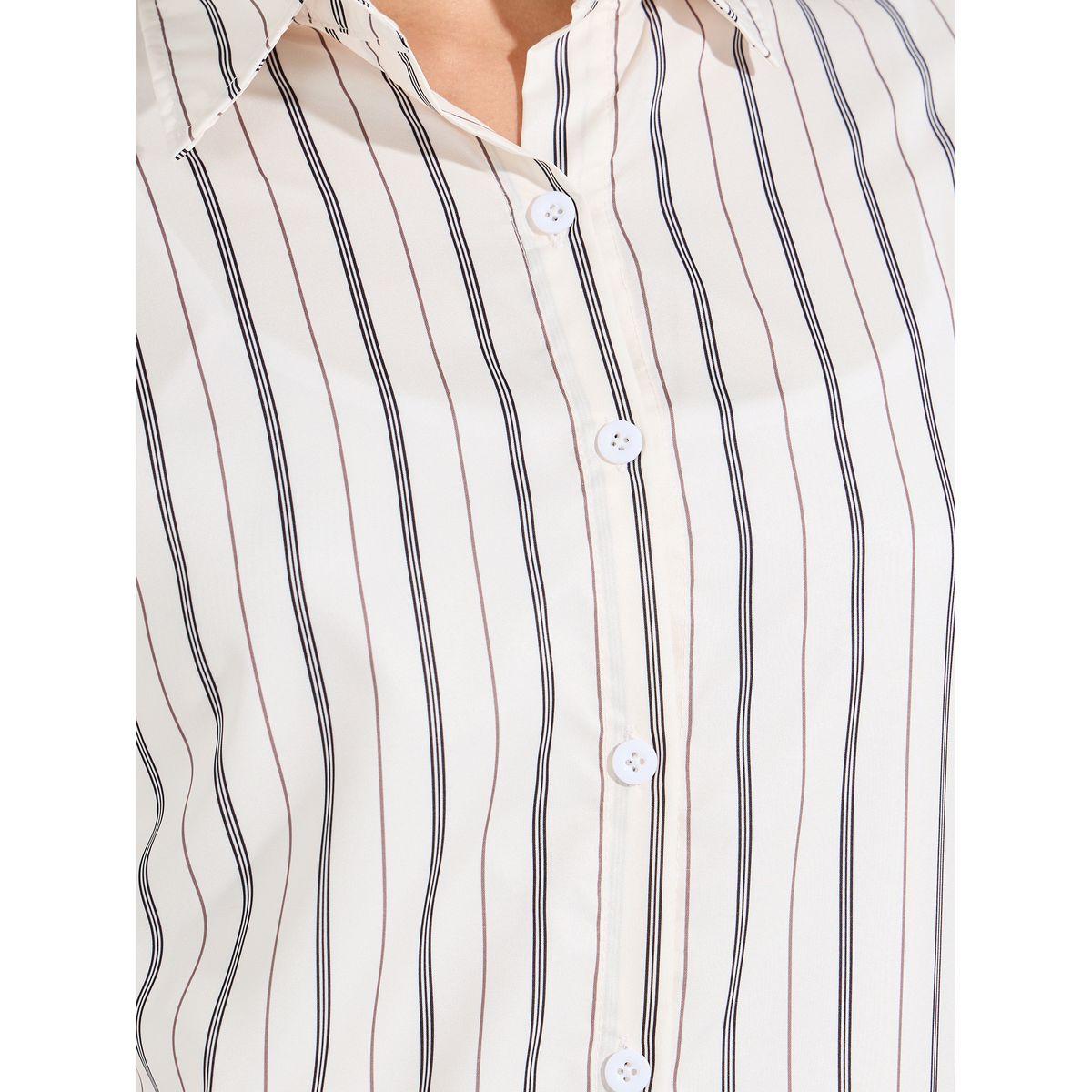 بلوزة فضفاضة مخططة بازرار غلق-women-clothing-shirtsandblouses-shirts-image-5