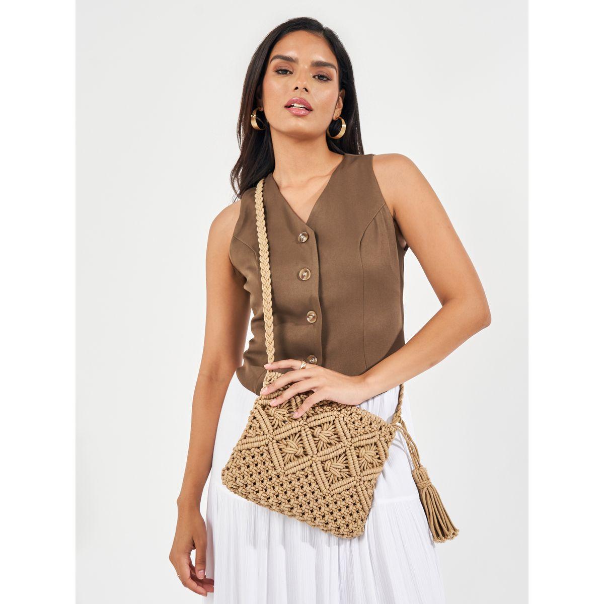 Styli Crochet Diamond Pattern Crossbody Bag-women-bagsandwallets-handbags-image-3