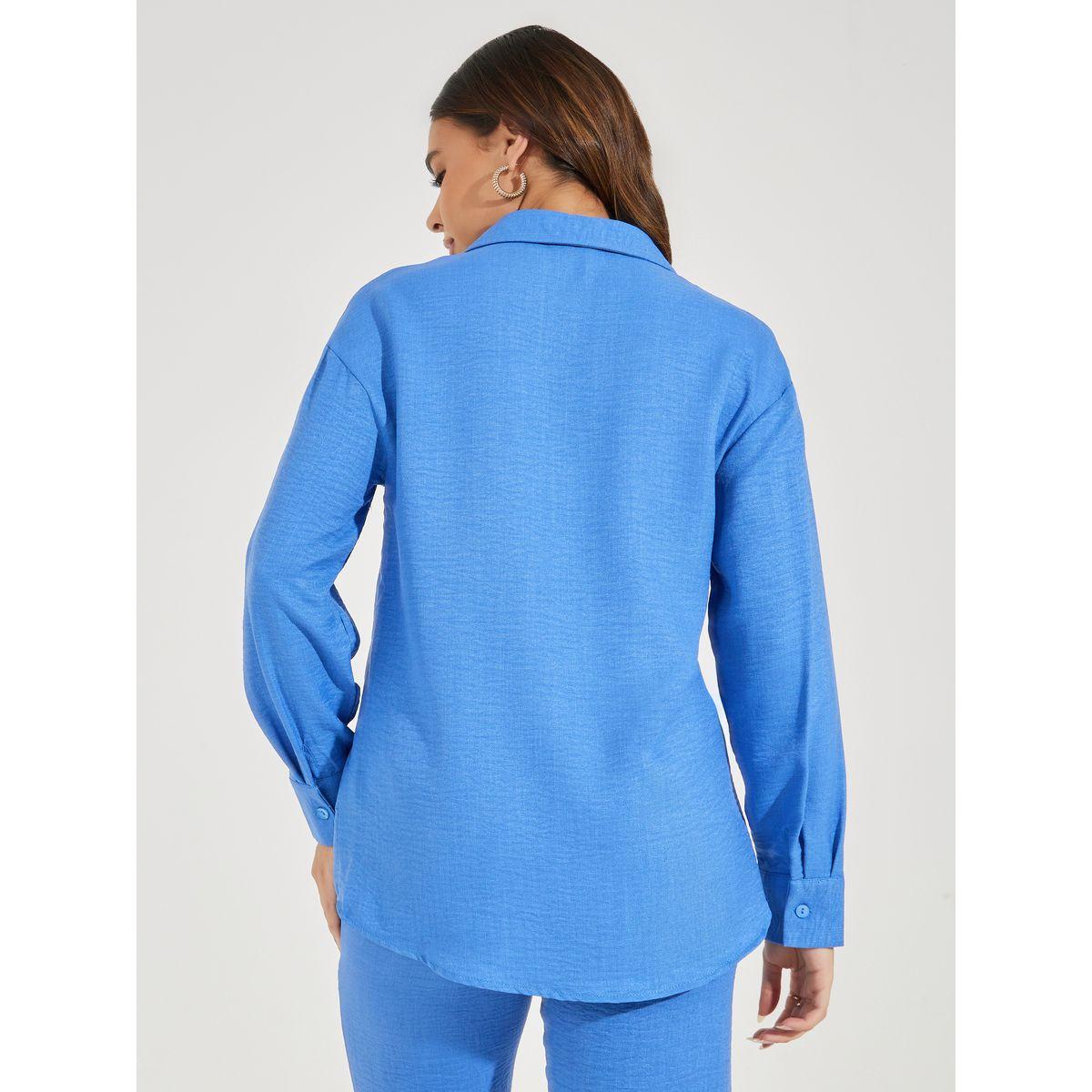 Styli Relaxed Fit Longline Shirt with Buttons-women-clothing-shirtsandblouses-shirts-image-4
