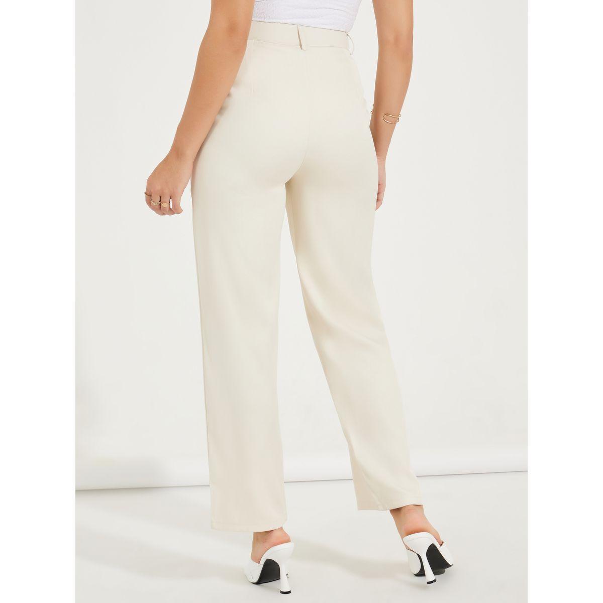 Styli Tapered Twill Pants with Belt Loops-women-clothing-bottoms-trousers-image-4