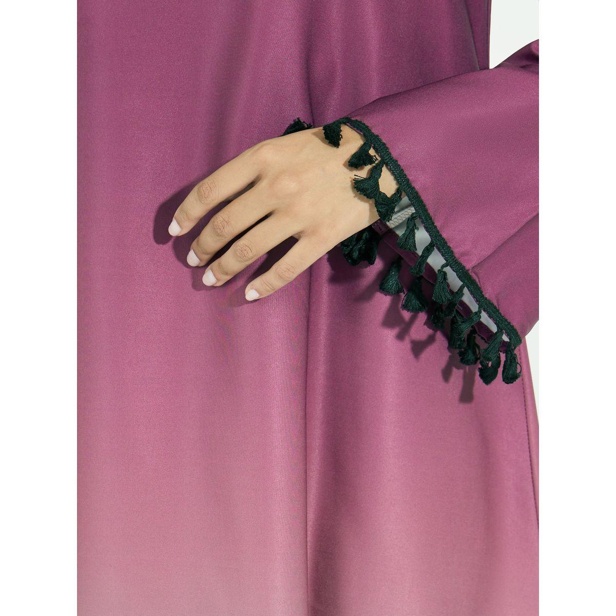 Styli Gradient Effect Jalabiya with Tassel Detail-women-arabicclothing-jalabiyas-image-3