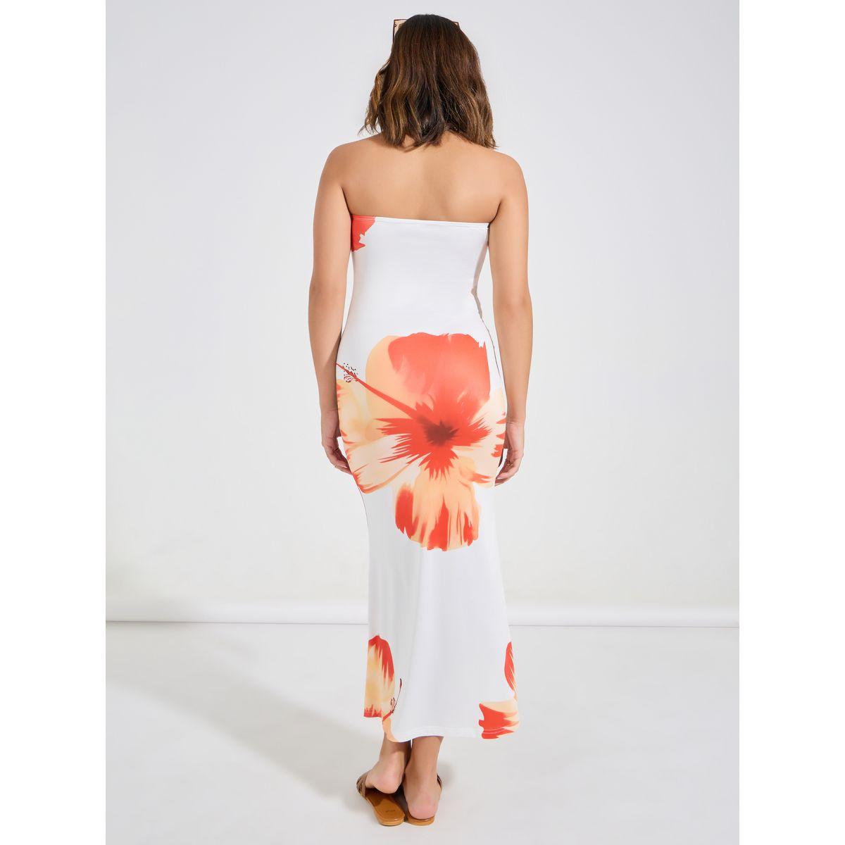 فستان بديكون ميدي مطبع بزهور-women-clothing-dresses-image-6