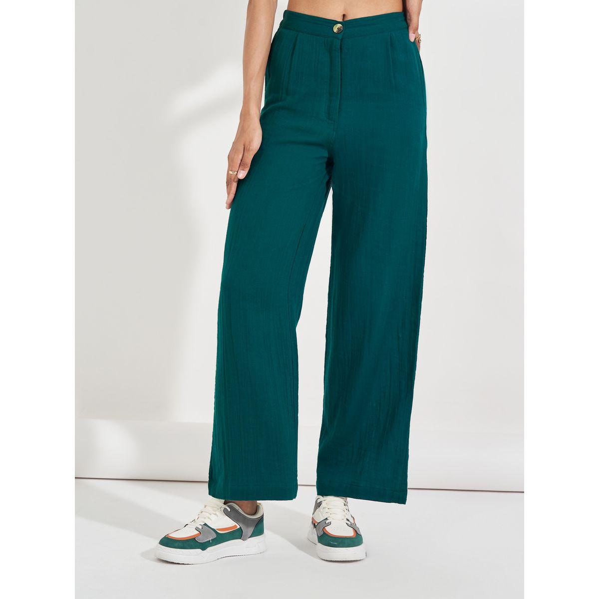 بنطال بأرجل واسعة مع خصر عالي-women-clothing-bottoms-trousers-image-2