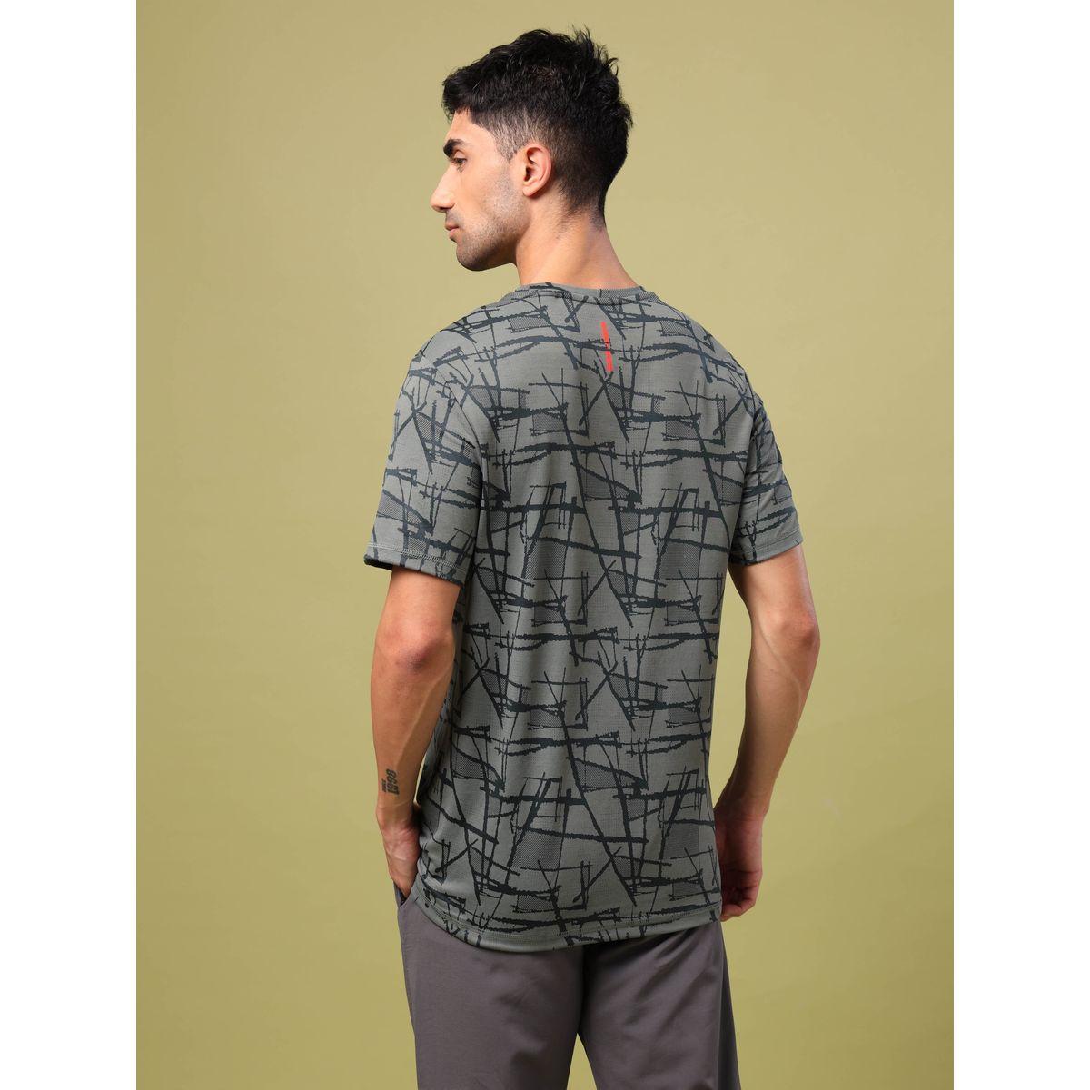 تيشيرت بنسيج جاكار بقصة سليم فت تكنوسبورت × ستايلي-men-clothing-sportswearandactivewear-tshirtsandpolos-image-5