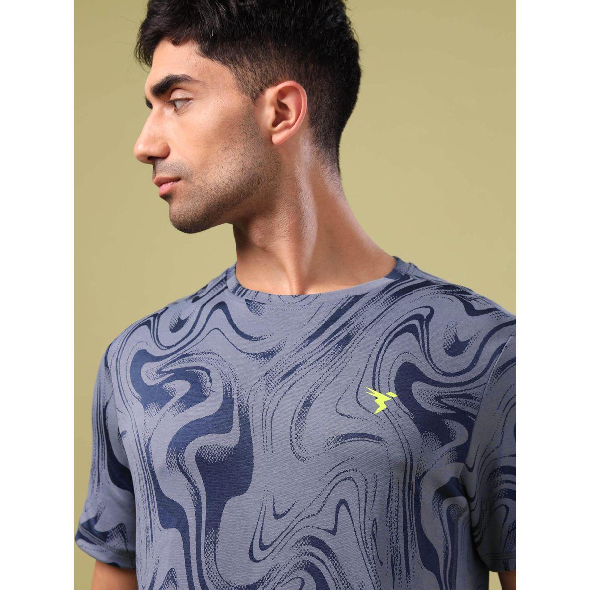 تيشيرت بنسيج جاكار بقصة سليم فت تكنوسبورت × ستايلي-men-clothing-sportswearandactivewear-tshirtsandpolos-image-3