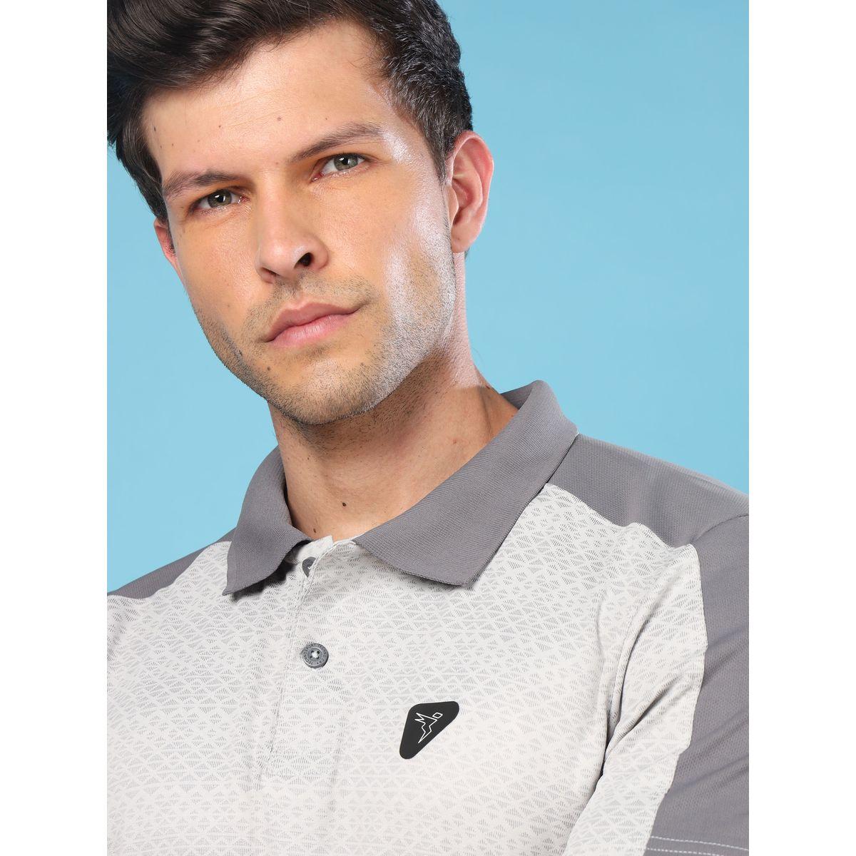 تيشيرت بياقة بولو وقصة سليم فت تكنوسبورت × ستايلي-men-clothing-sportswearandactivewear-tshirtsandpolos-image-2