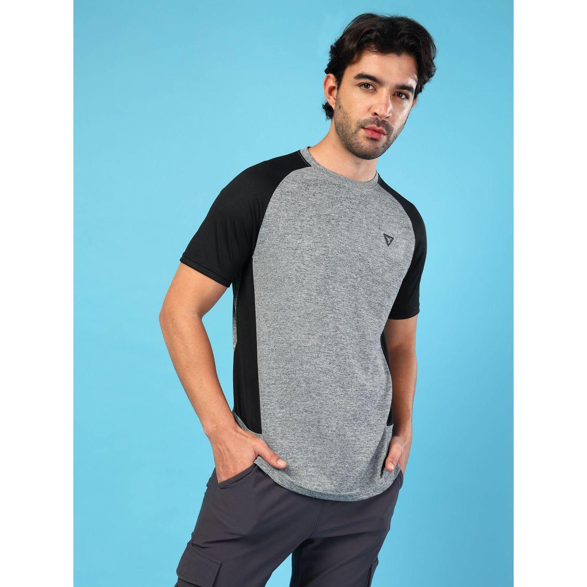 Technosport X Styli  Quick Dry Slim Fit Melange T-Shirt-men-clothing-sportswearandactivewear-tshirtsandpolos-image-1