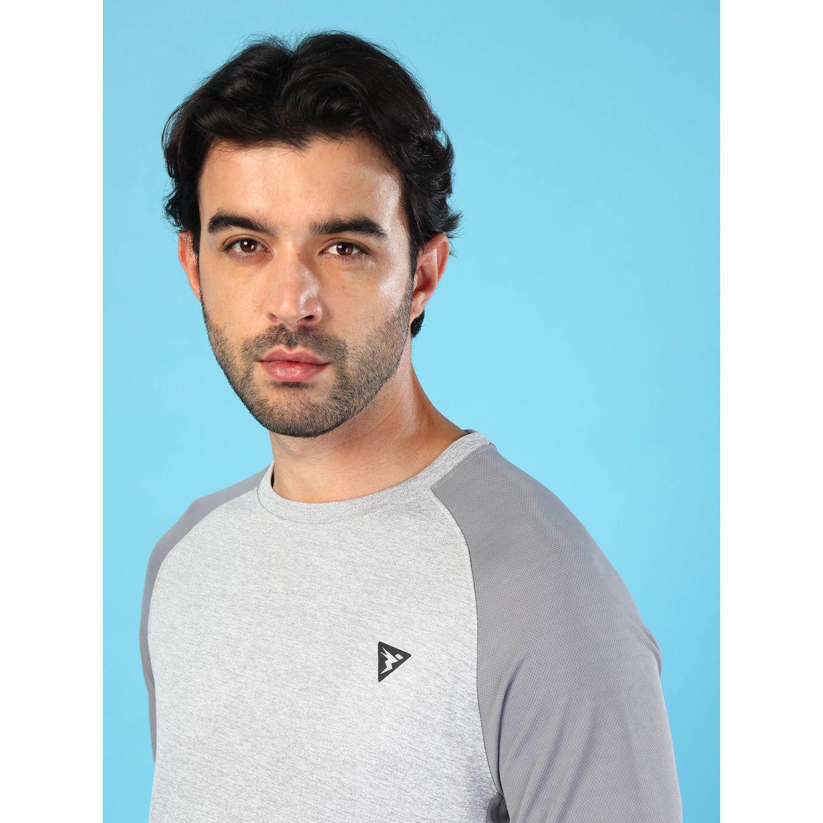Technosport X Styli  Quick Dry Slim Fit Melange T-Shirt-men-clothing-sportswearandactivewear-tshirtsandpolos-image-2