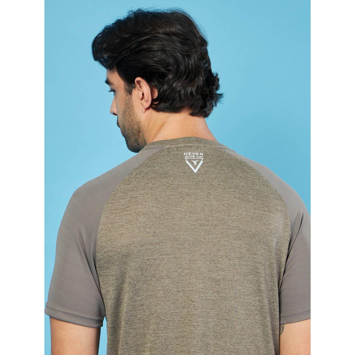 Technosport X Styli  Crew Neck Slim Fit Melange T-Shirt-men-clothing-sportswearandactivewear-tshirtsandpolos-image-3