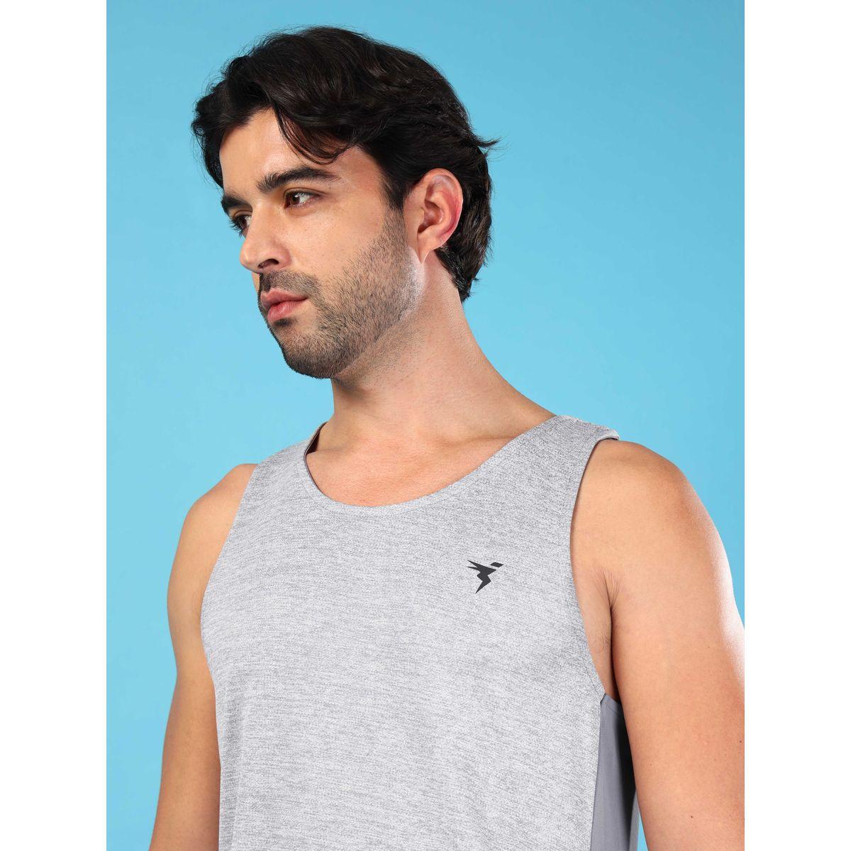 فيست بنسيج ميلانج وقصة سليم فت تكنوسبورت × ستايلي-men-clothing-sportswearandactivewear-tshirtsandpolos-image-2