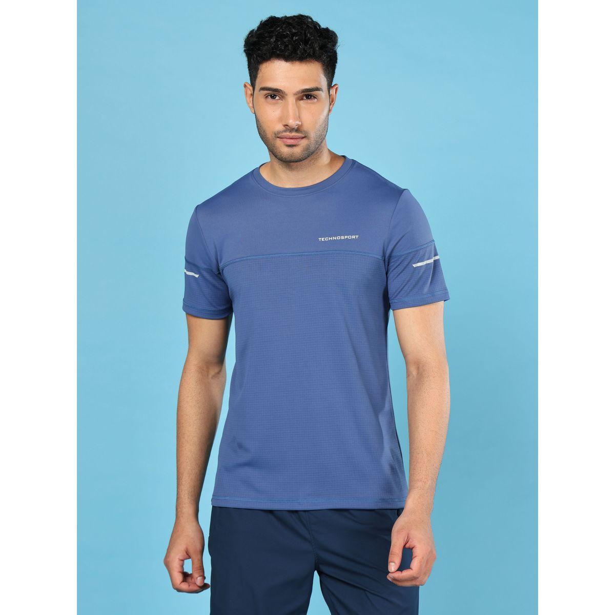 تيشيرت بقصة سليم فت وياقة دائرية تكنوسبورت × ستايلي-men-clothing-sportswearandactivewear-tshirtsandpolos-image-1