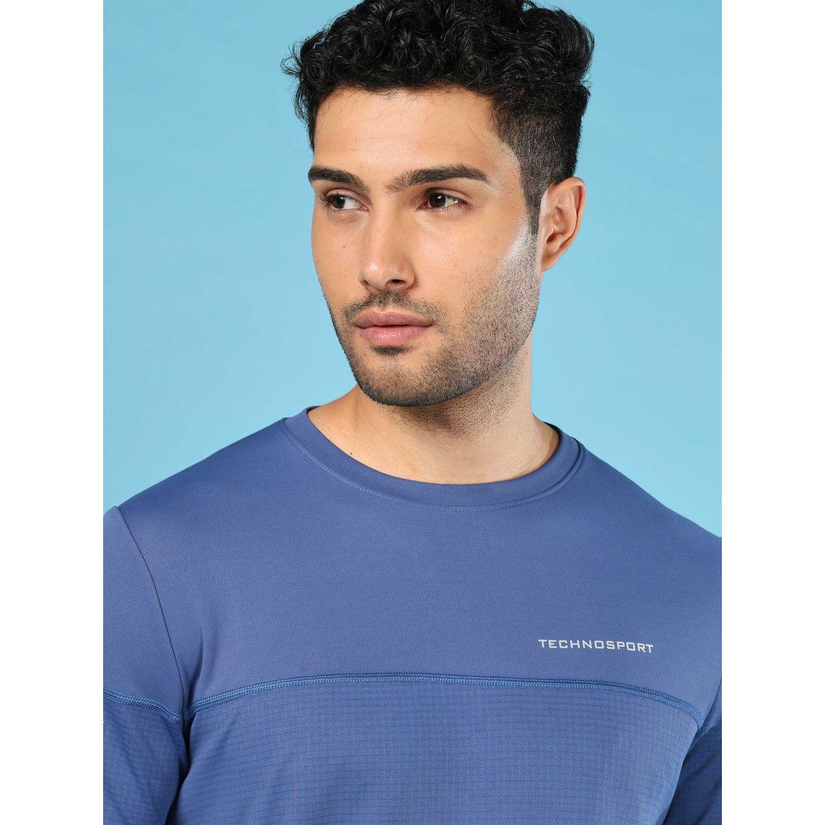 تيشيرت بقصة سليم فت وياقة دائرية تكنوسبورت × ستايلي-men-clothing-sportswearandactivewear-tshirtsandpolos-image-2