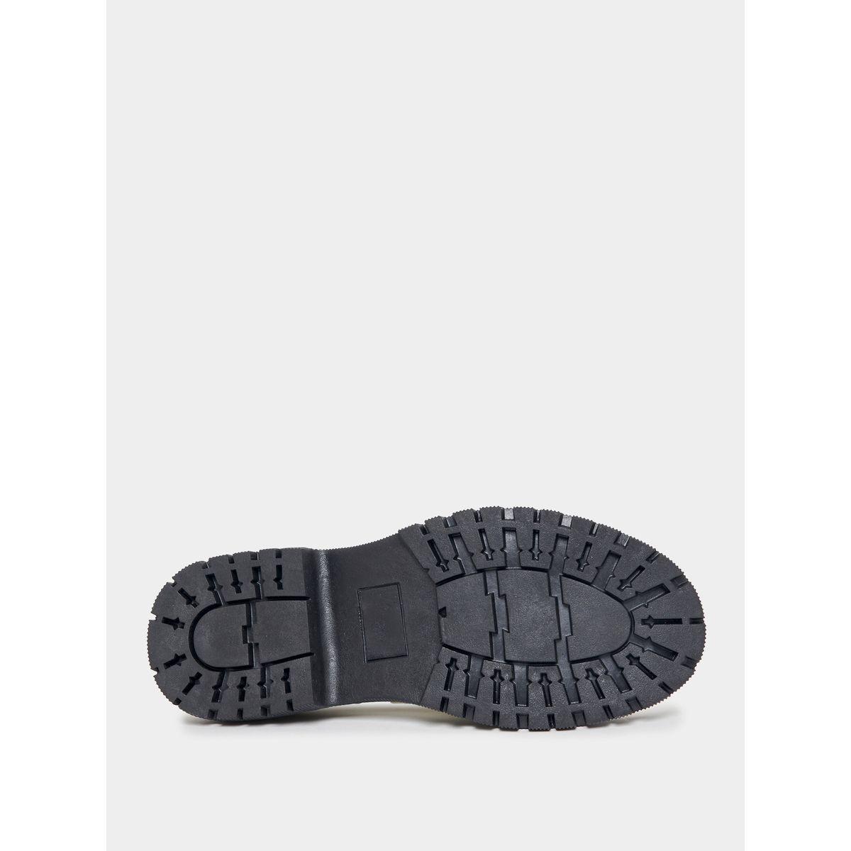 Styli Faux Leather Trim Front Decoy Buckle Loafers-women-shoes-loafersandmoccasins-image-7