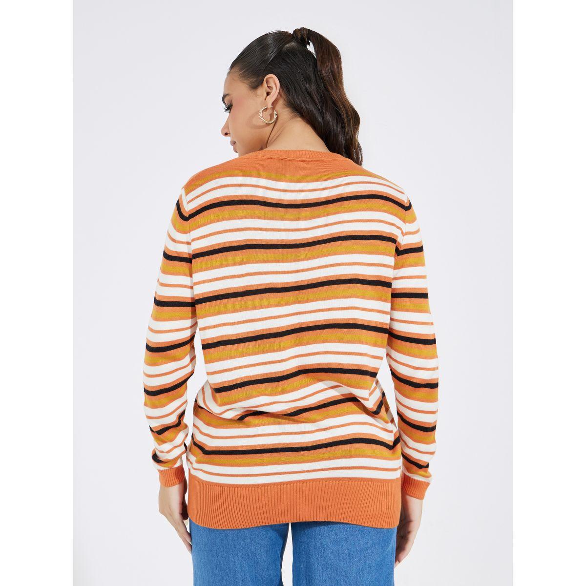 Styli Regular Fit Round Neck Stripe Detail Sweater-women-clothing-cardigansandjumpers-jumpers-image-4