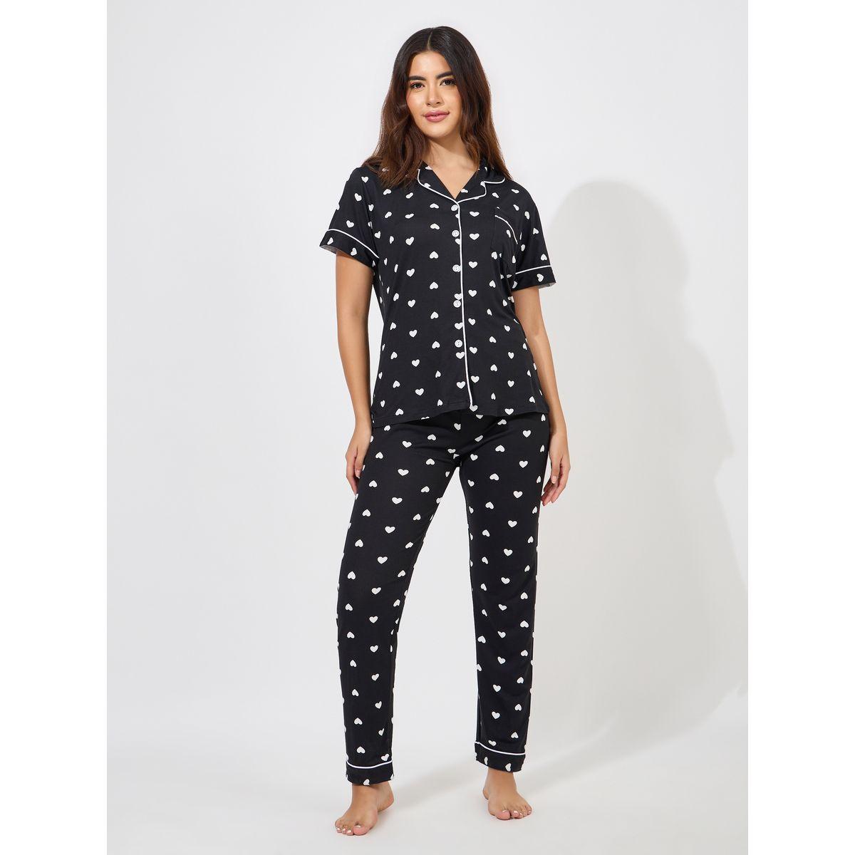 Styli Unwind AOP Heart Piped Detail Shirt & Pyjama Set-women-clothing-nightwear-pyjamas-longsets-image-2