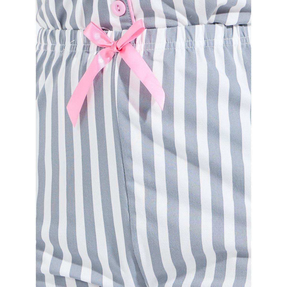 Styli Unwind AOP Striped Contrast Piping Shirt & Pyjama Set-women-clothing-nightwear-pyjamas-longsets-image-5
