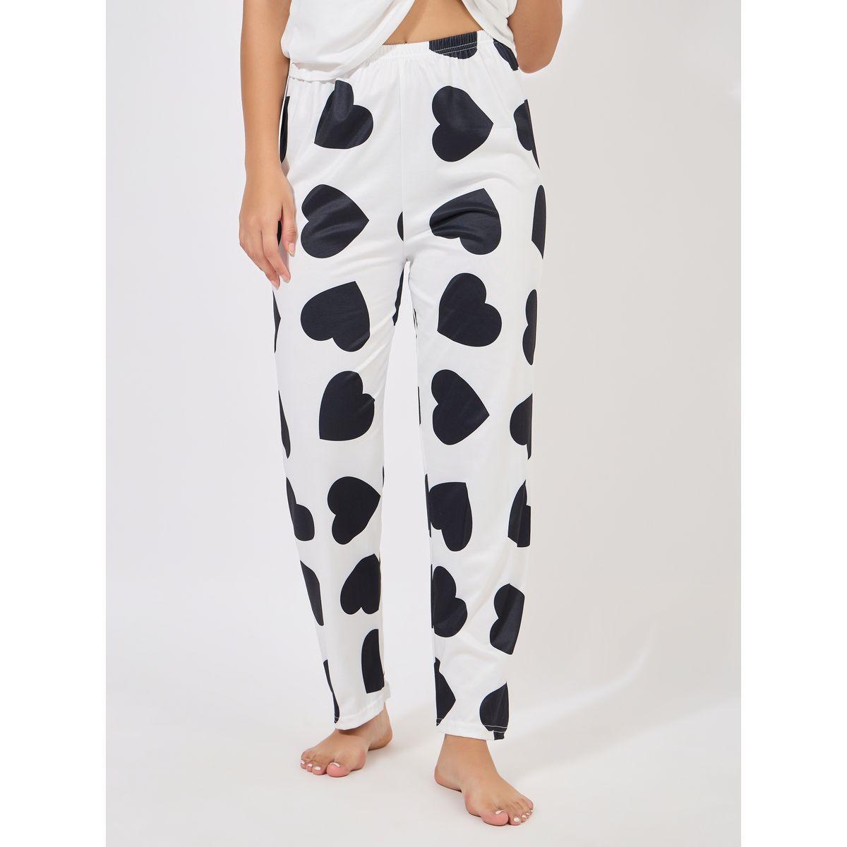 Styli Unwind Ruffle Sleeves Heart Print Tank & Pyjama Set-women-clothing-nightwear-pyjamas-longsets-image-5