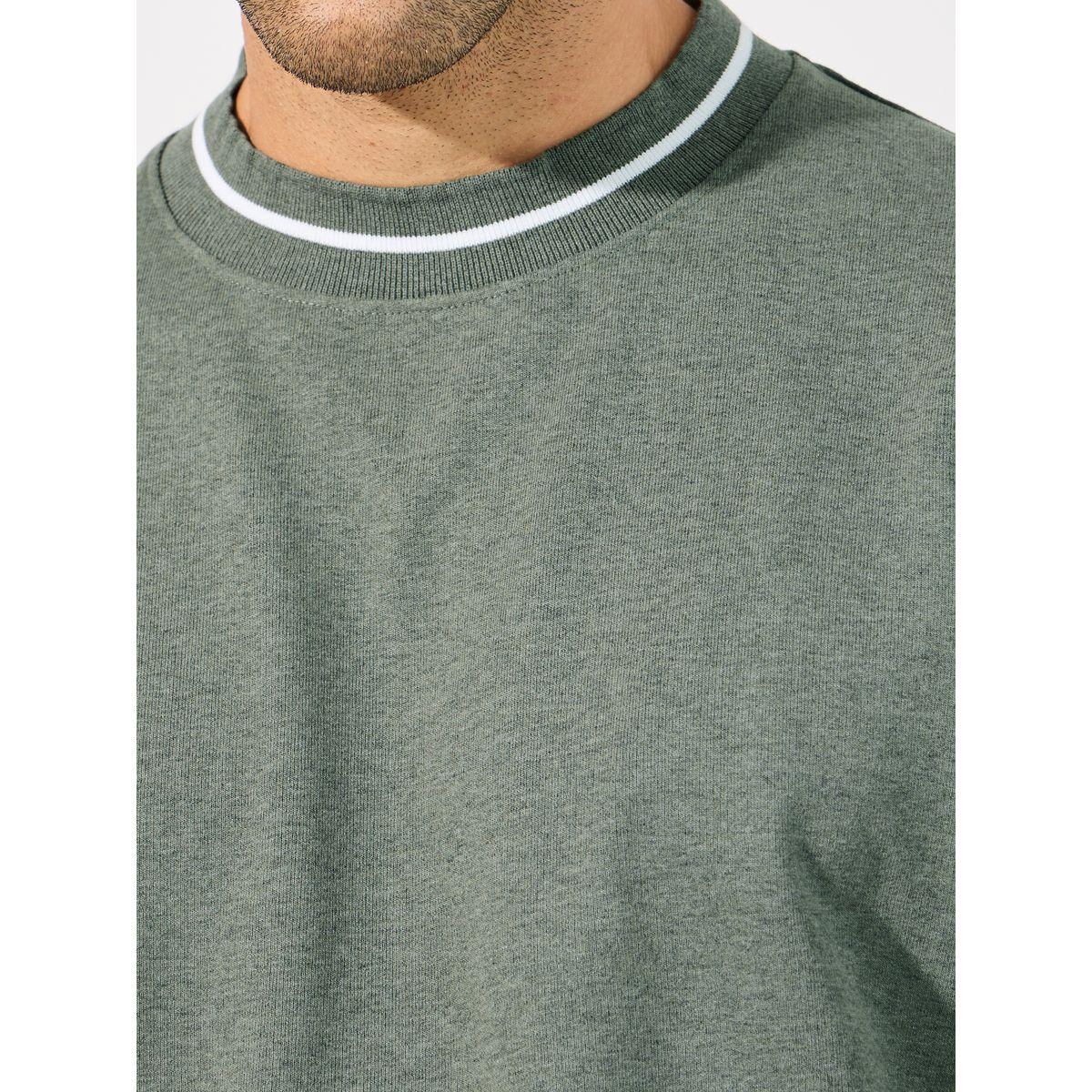 Styli Double Tipping Detail Relaxed Fit Sweatshirt-men-winterwear-hoodiesandsweatshirts-image-3