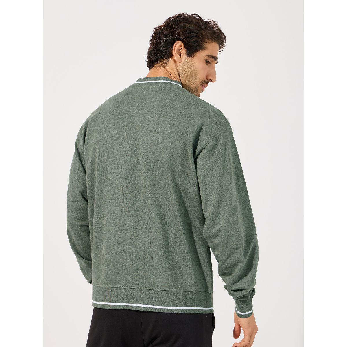 Styli Double Tipping Detail Relaxed Fit Sweatshirt-men-winterwear-hoodiesandsweatshirts-image-4