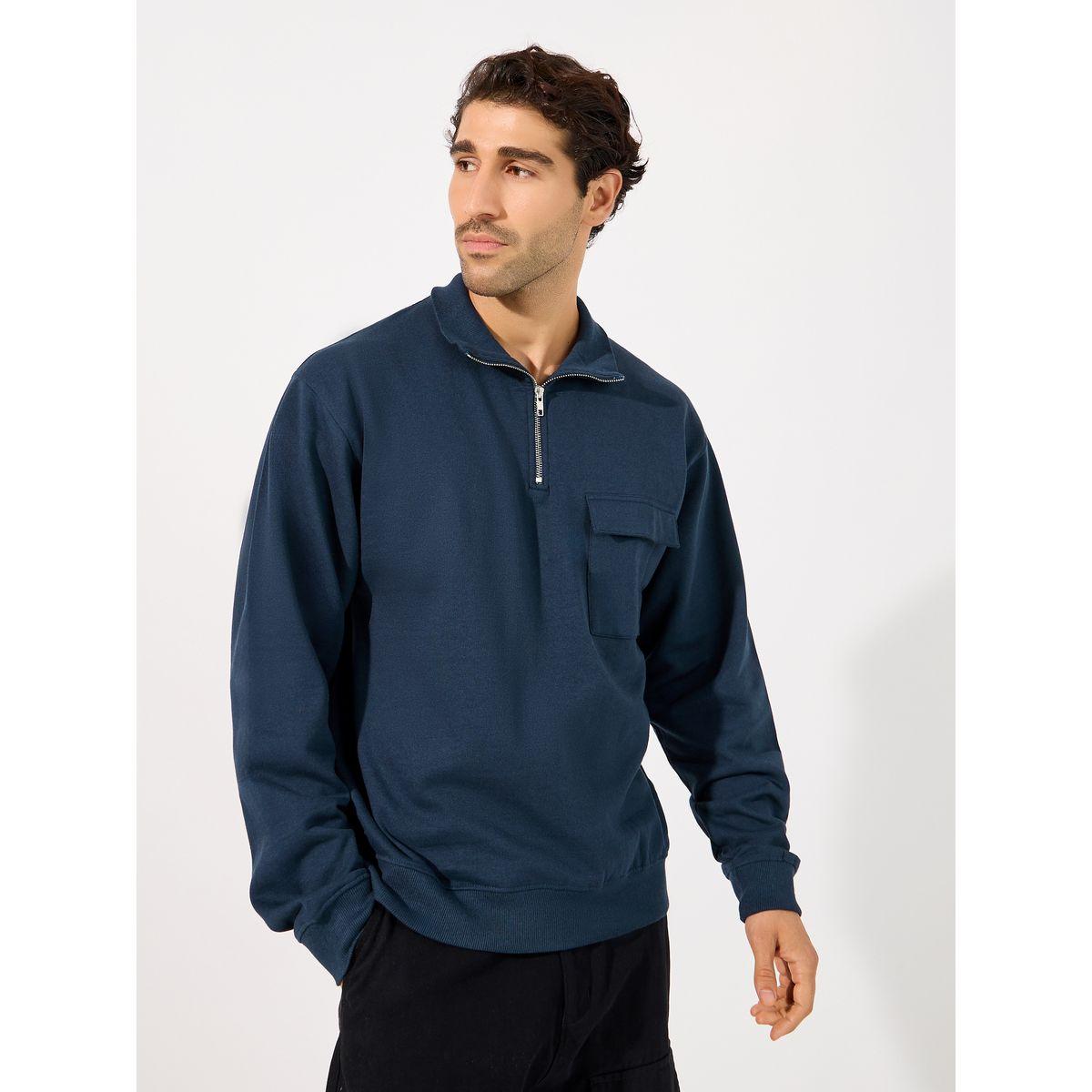 سويت شيرت بقصة مريحة وياقة عالية-men-winterwear-hoodiesandsweatshirts-image-4