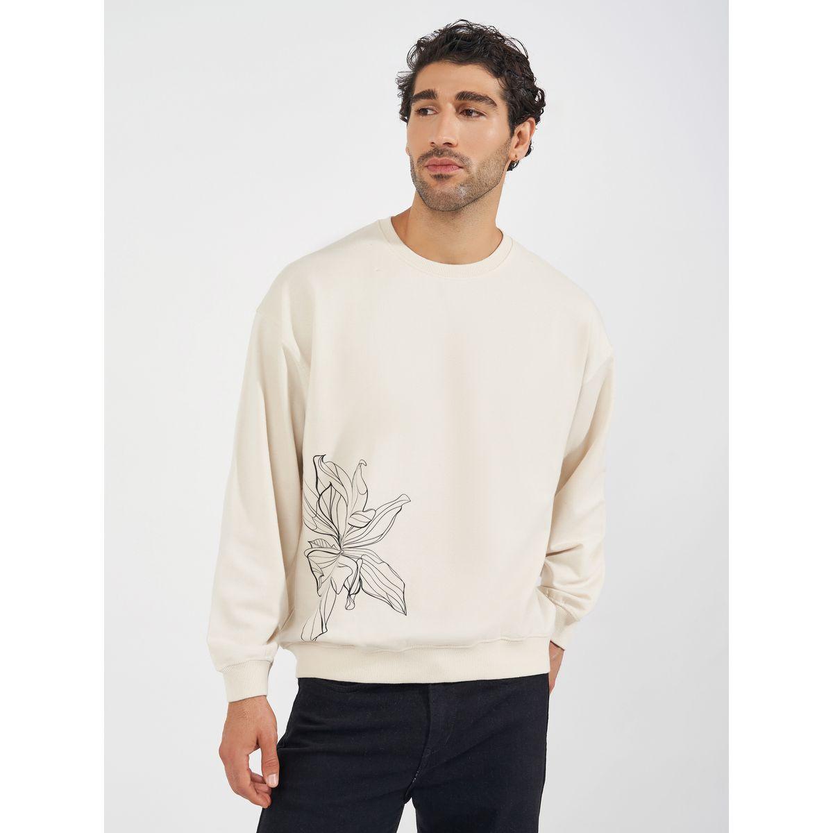 Styli Floral Print Boxy Sweatshirt-men-winterwear-hoodiesandsweatshirts-image-1