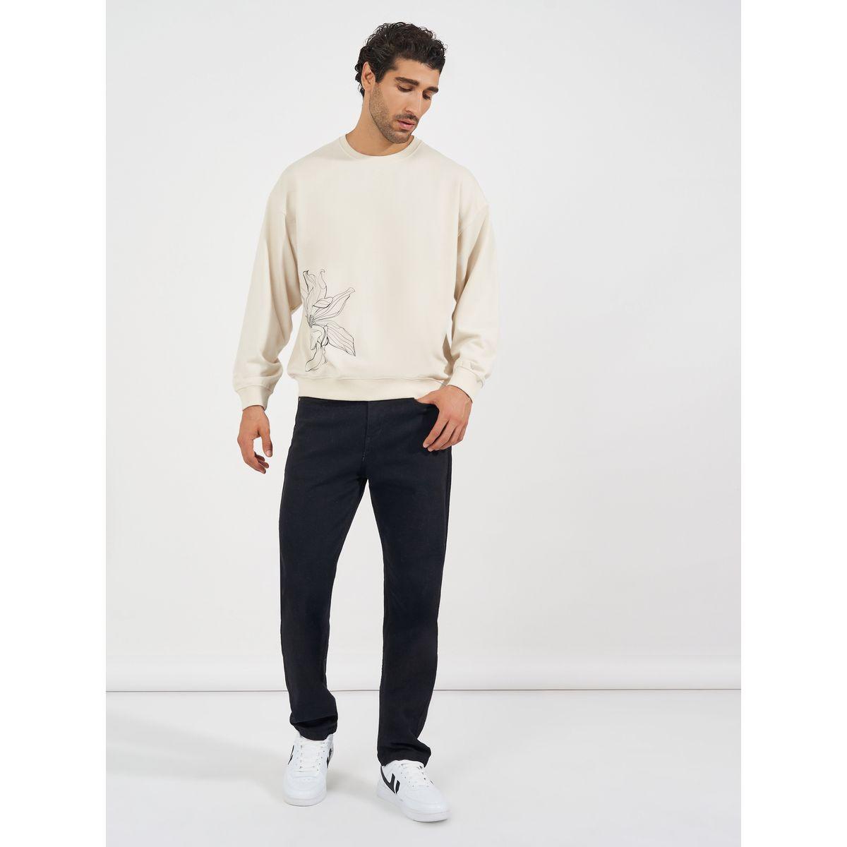 Styli Floral Print Boxy Sweatshirt-men-winterwear-hoodiesandsweatshirts-image-2