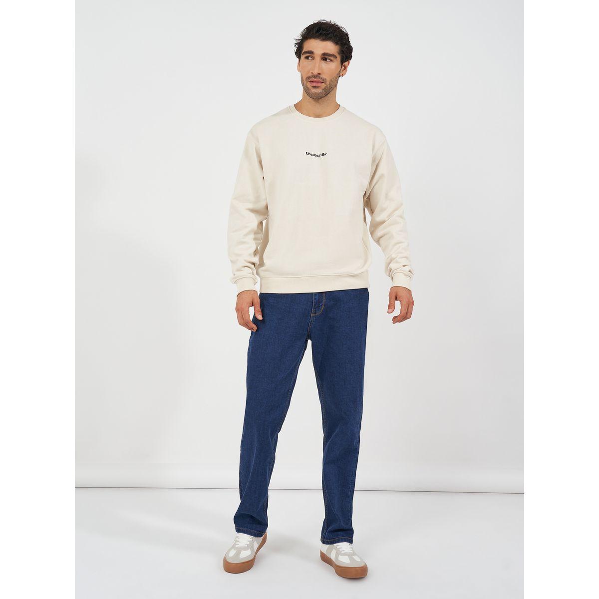 سويت شيرت بقصة مريحة وطبعة كتابة-men-winterwear-hoodiesandsweatshirts-image-3