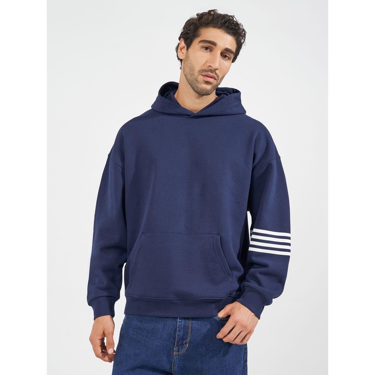 Styli Stripe Print Heavy Oversized Hoodie-men-winterwear-hoodiesandsweatshirts-image-1