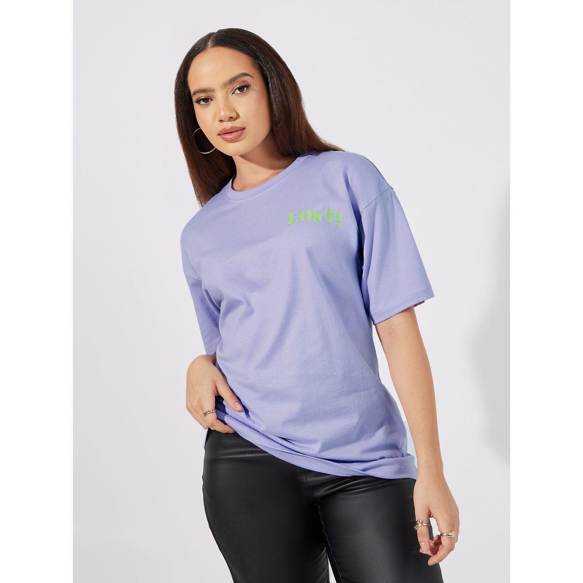 Styli Oversized Lost Sometimes Slogan T-Shirt-women-clothing-tshirts-image-3