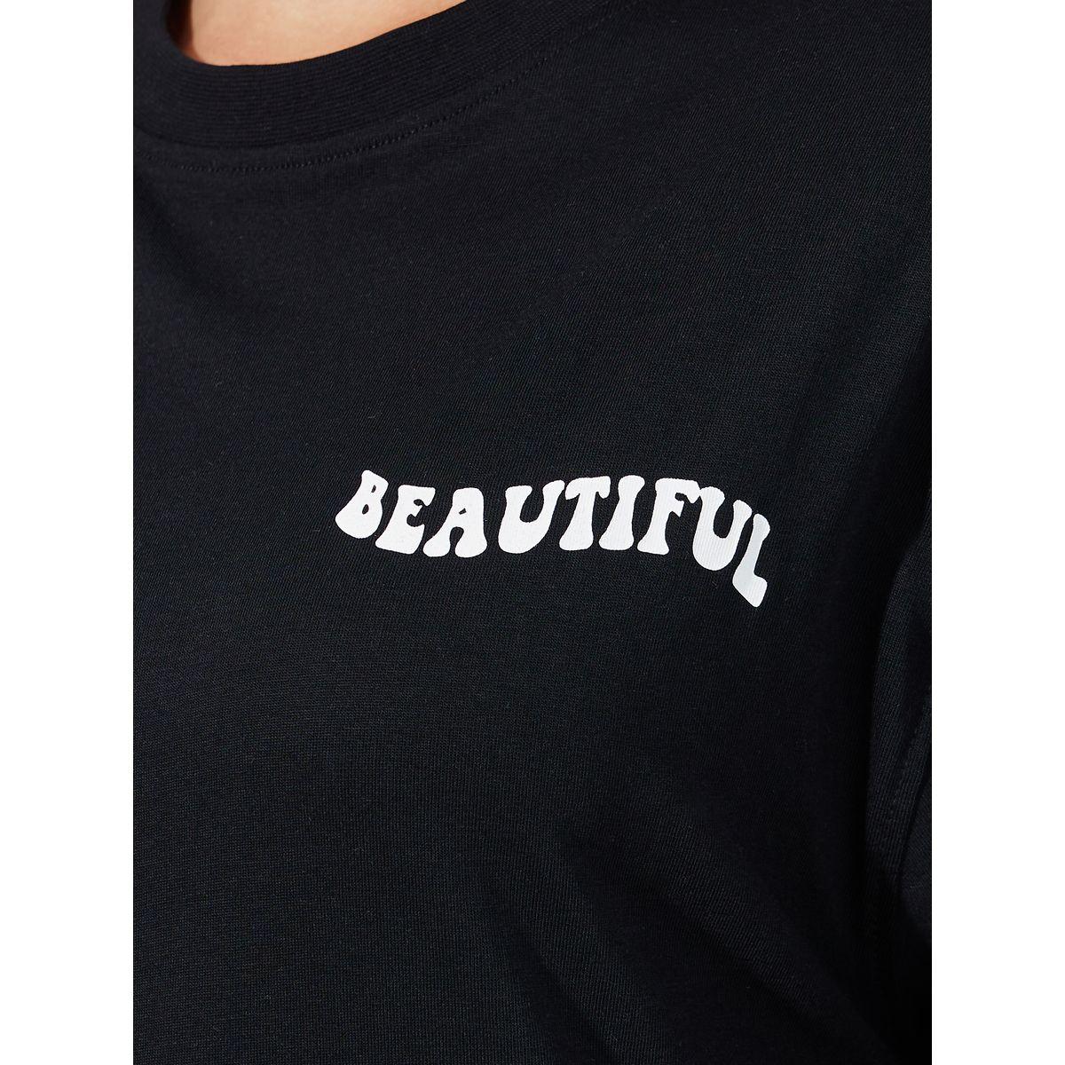 Styli Oversized Feel Beautiful Today Slogan Print T-Shirt-women-clothing-tshirts-image-5