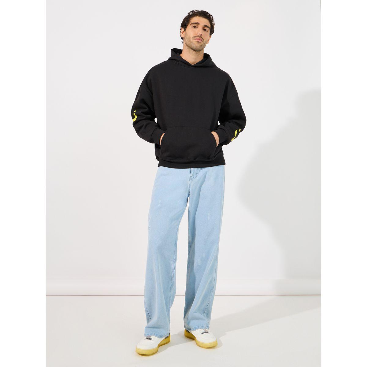 Styli Minimal Emoji Print Oversized Heavy Hoodie-men-winterwear-hoodiesandsweatshirts-image-2