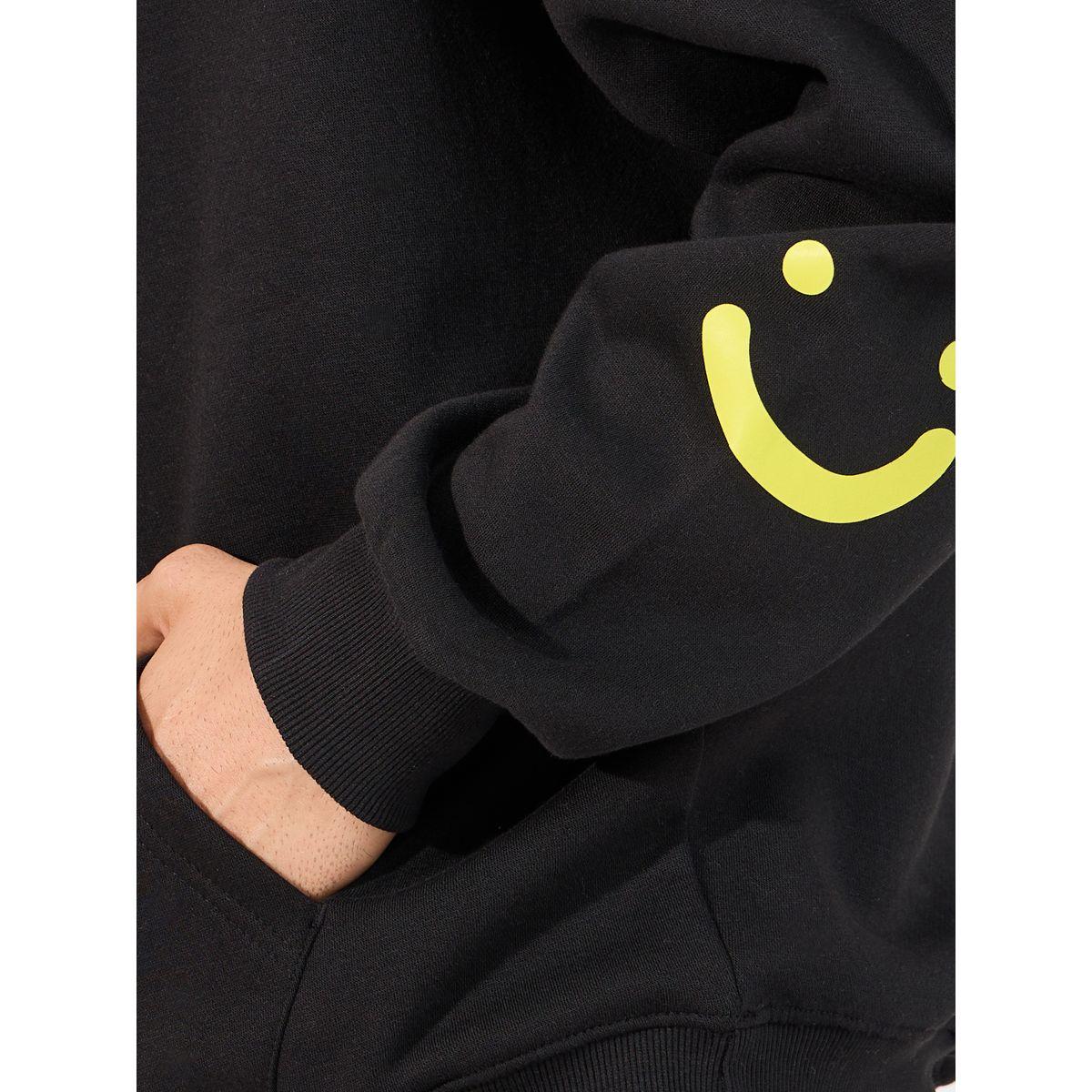 Styli Minimal Emoji Print Oversized Heavy Hoodie-men-winterwear-hoodiesandsweatshirts-image-3