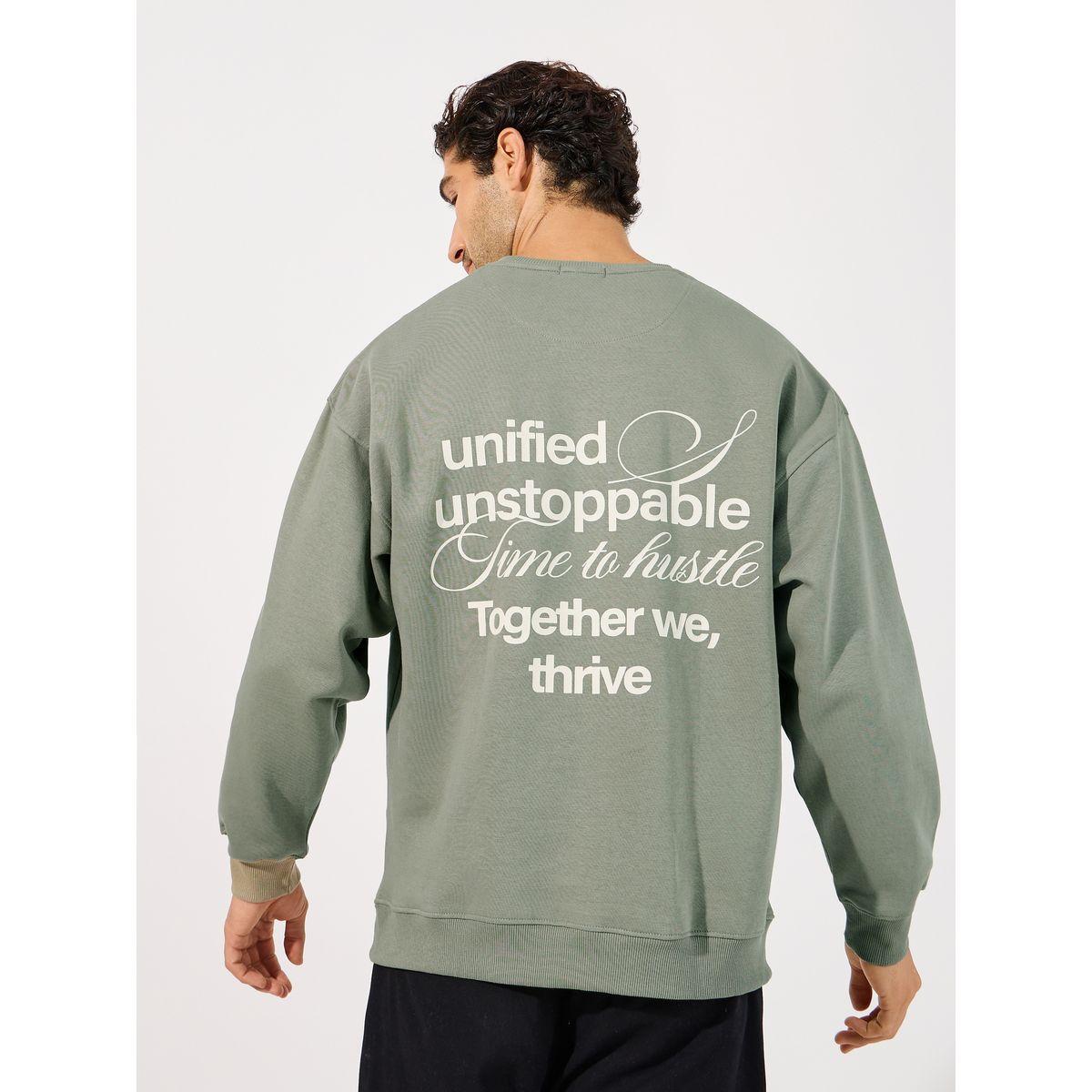 Styli Back Slogan Print Heavy Boxy Sweatshirt-men-winterwear-hoodiesandsweatshirts-image-4
