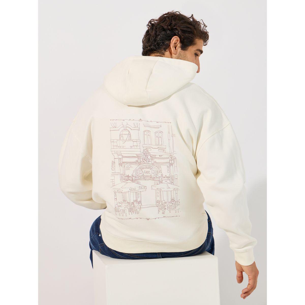 Styli Cafe Vibe Graphic Print Heavy Oversized Hoodie-men-winterwear-hoodiesandsweatshirts-image-1