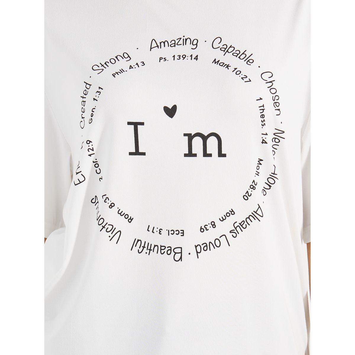 Styli Oversized I'm Amazing Slogan Print T-Shirt-women-clothing-tshirts-image-5