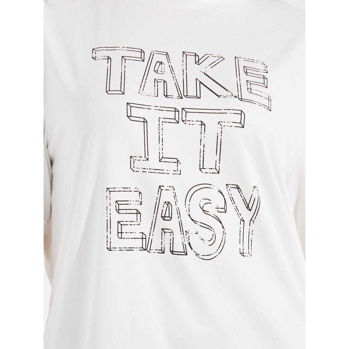 Styli Oversized Take It Easy Slogan Print T-Shirt-women-clothing-tshirts-image-5