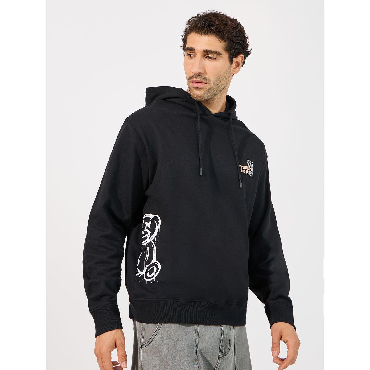 Styli Teddy Graphic Print Relaxed Fit Hoodie-men-winterwear-hoodiesandsweatshirts-image-1