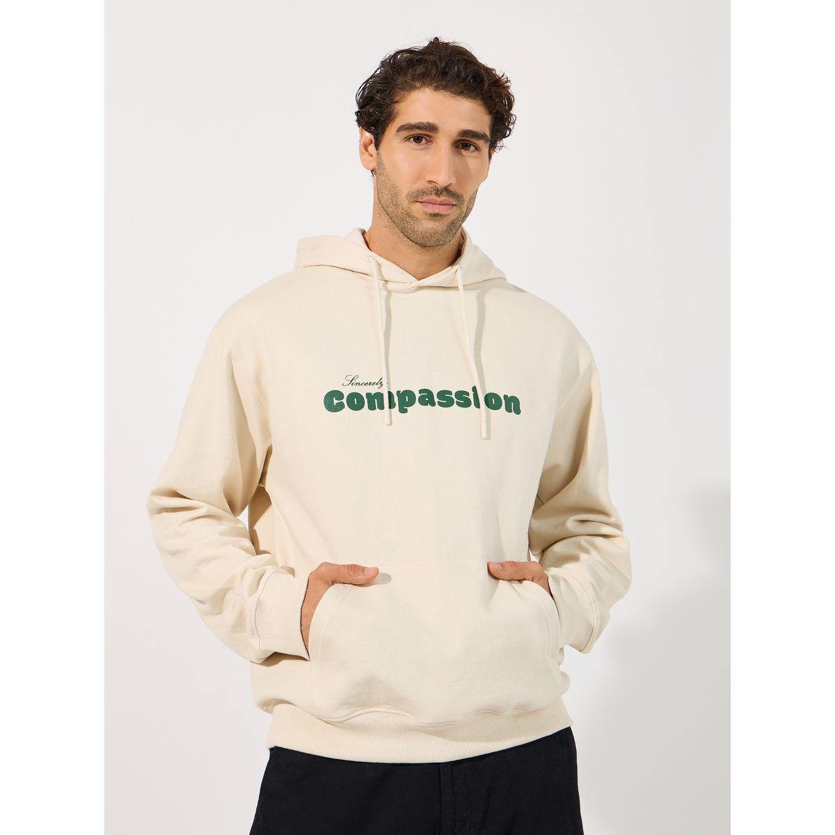 Styli Compassion Slogan Print Relaxed Fit Hoodie-men-winterwear-hoodiesandsweatshirts-image-1
