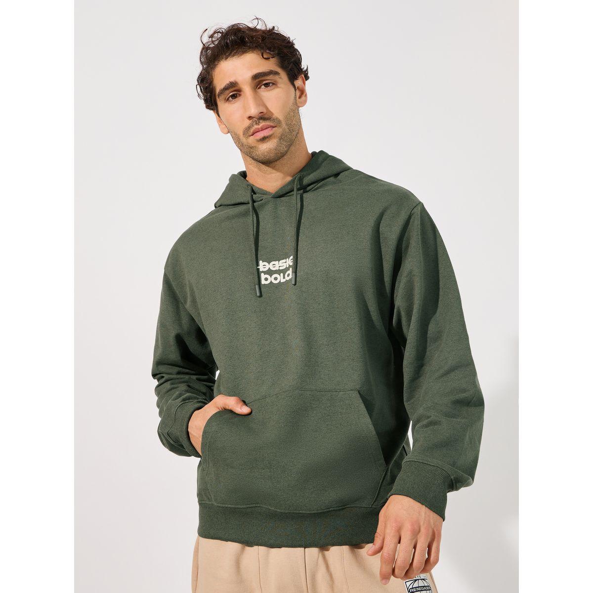 Styli Minimal Chest Print Relaxed Fit Hoodie-men-winterwear-hoodiesandsweatshirts-image-1
