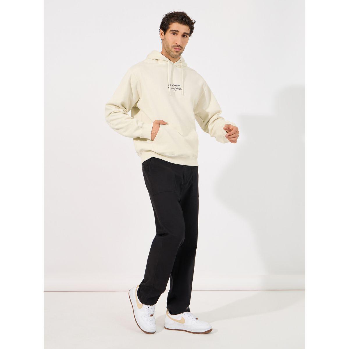 Styli Minimal Chest Print Relaxed Fit Hoodie-men-winterwear-hoodiesandsweatshirts-image-2