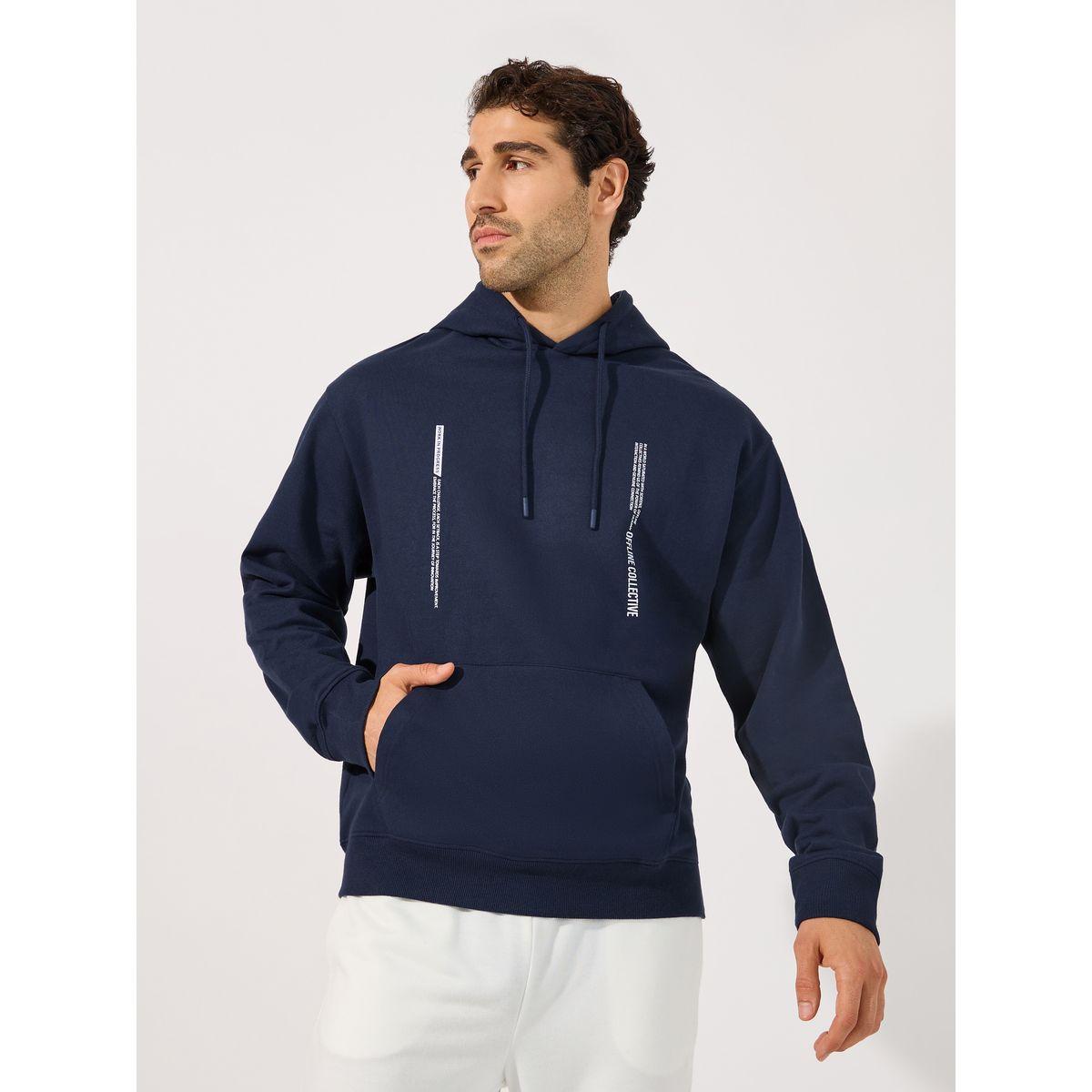 Styli Minimal Front Statement Print Relaxed Fit Hoodie-men-winterwear-hoodiesandsweatshirts-image-1
